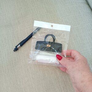 Birkin Bag Black Mini Charm, NWT